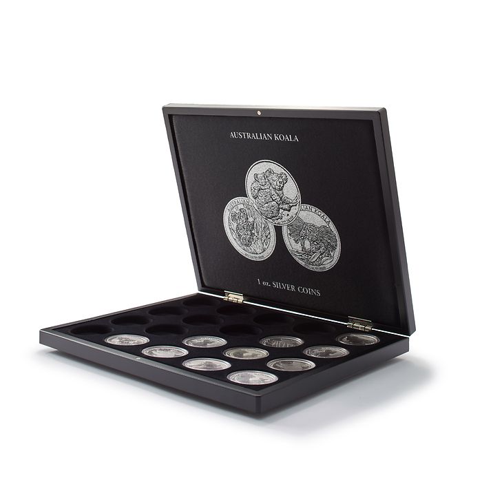 Volterra Uno - Presentation case for 20 silver coins Australian Koala in original capsules