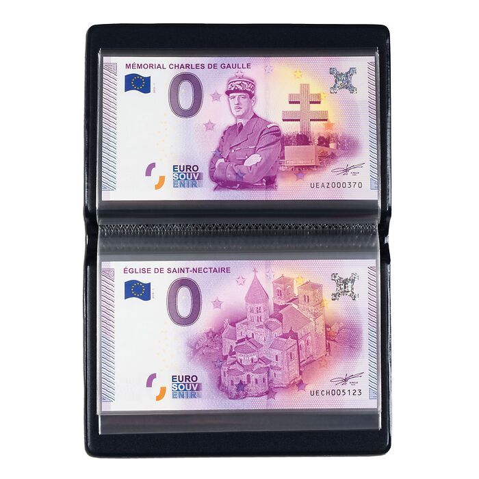 Route pocket album for 40 'Euro Souvenir' banknotes