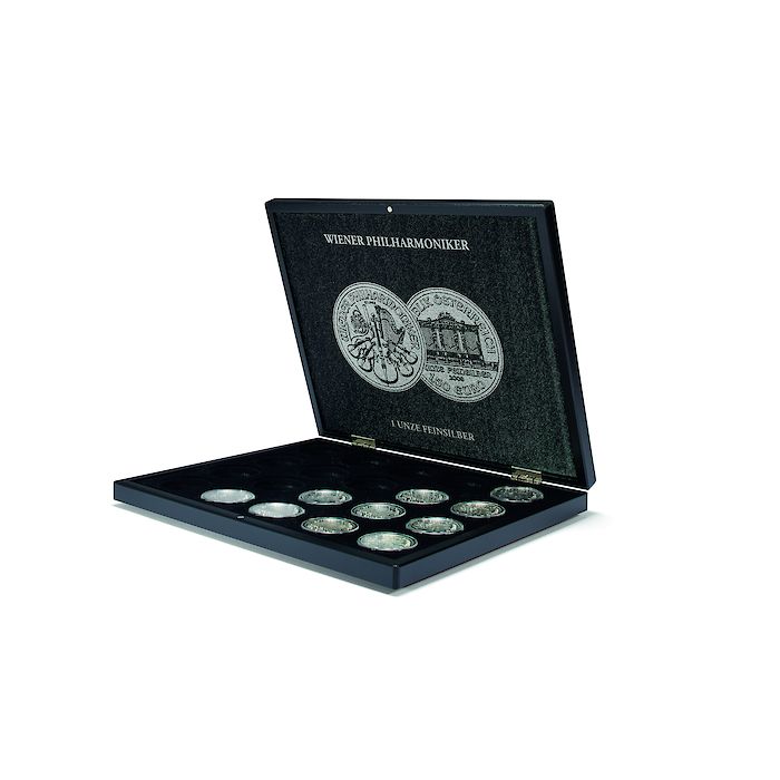 Volterra Uno - Presentation case for 20 silver coins ‘Vienna Philharmonic’ in capsules