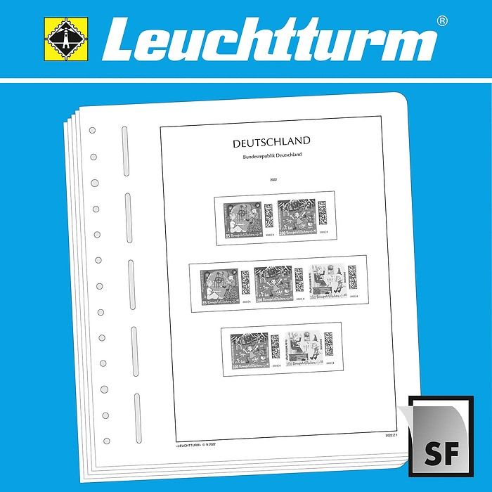 LIGHTHOUSE SF Illustrated album pages Fed. Rep. Germany combinations 2011-2023