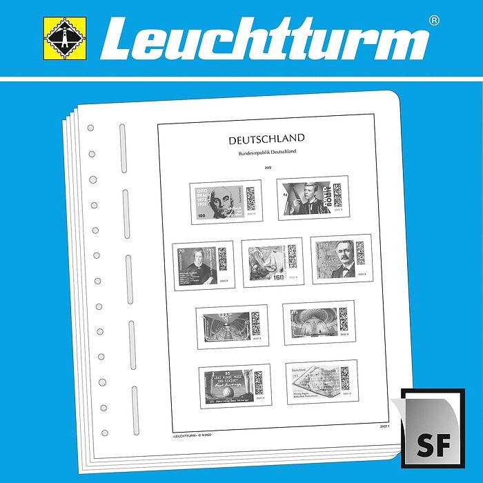 Lighthouse Illustrated album pages with stamp mounts Federal Republic of Germany 2015-2019