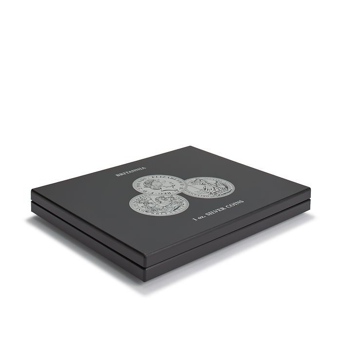 Volterra Uno - Presentation case for 20 silver coins ‘Britannia’ in capsules