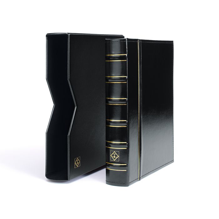 Vario ring binder in classic design, incl. slipcase, black