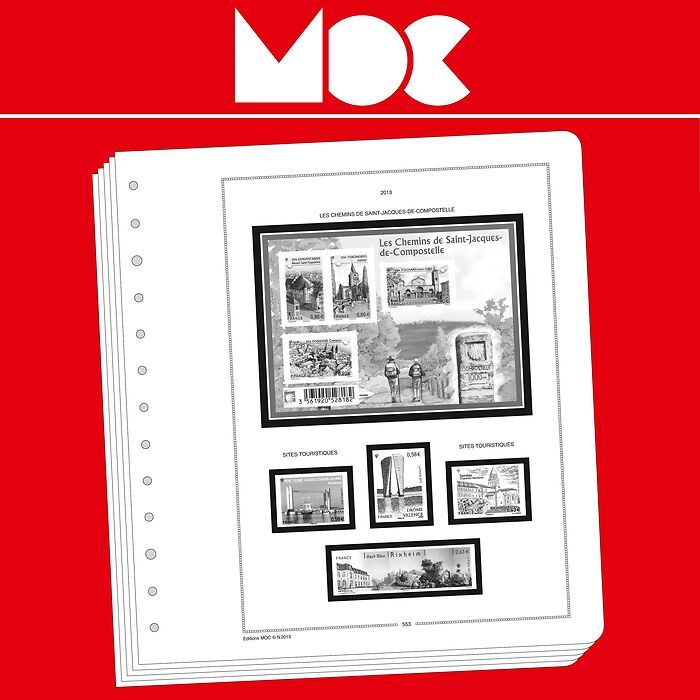 MOC supplement with stamp mounts France 2019