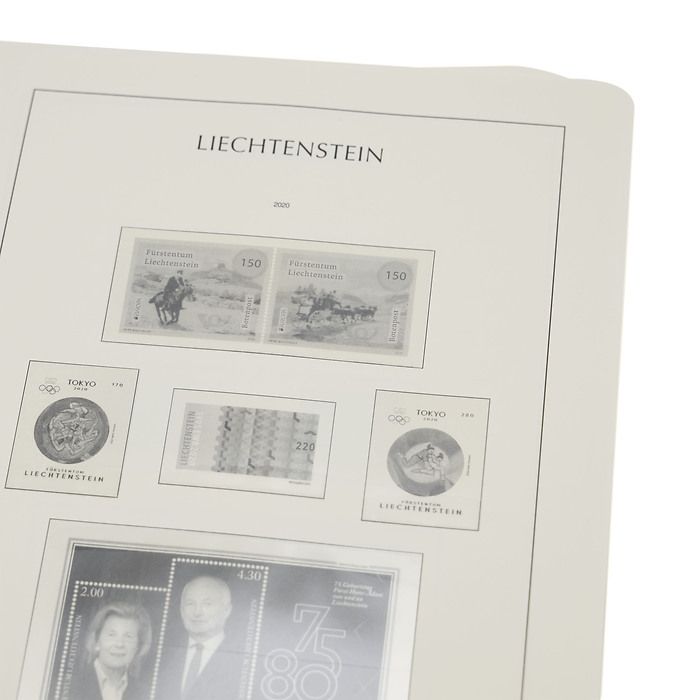 Lighthouse supplement with stamp mounts Liechtenstein 2020