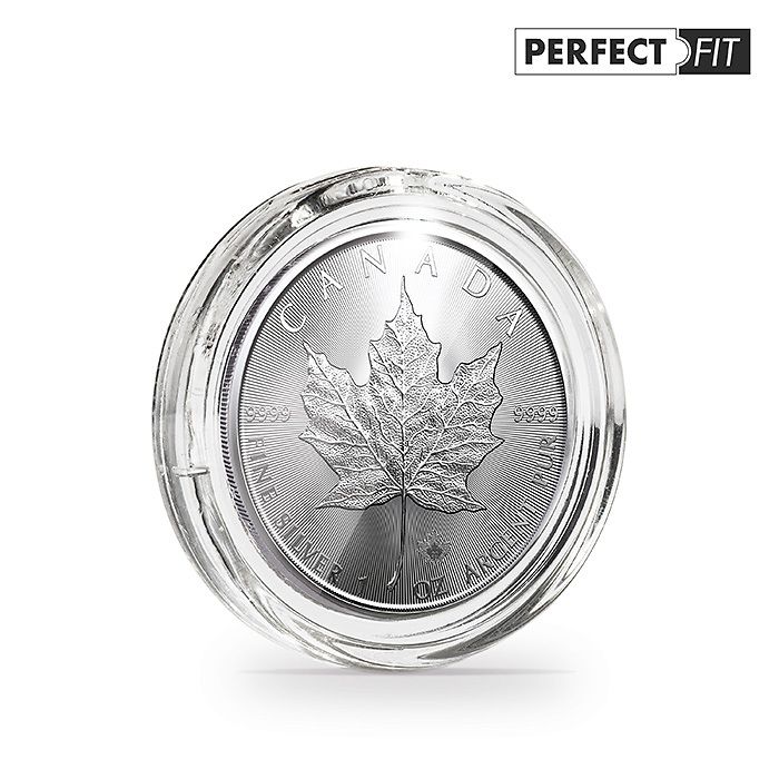 Ultra Perfect Fit coin capsules for 1 oz. Maple Leaf Silver   (38,00 mm), pack of 10