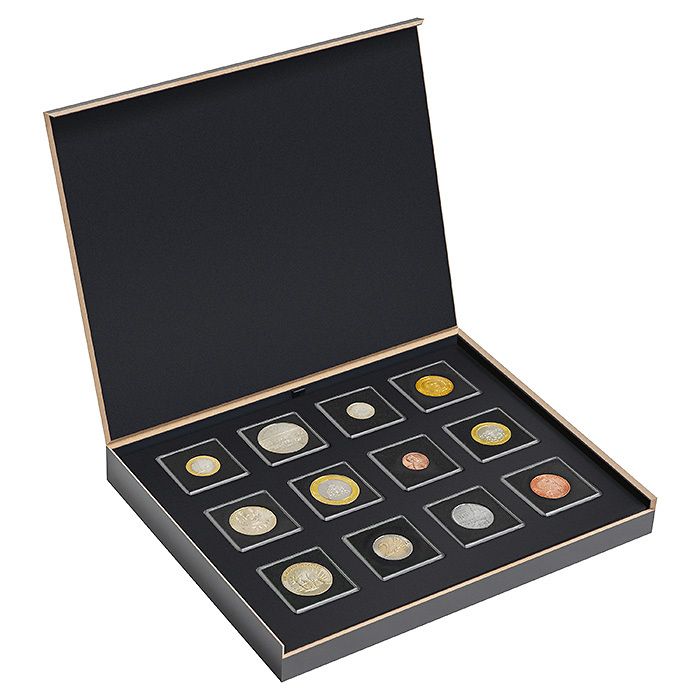 LUXOR coin case 12x QUADRUM coin capsule