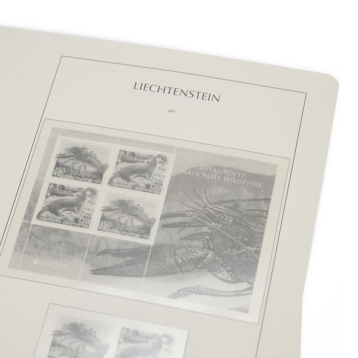 Lighthouse supplement with stamp mounts Liechtenstein 2021