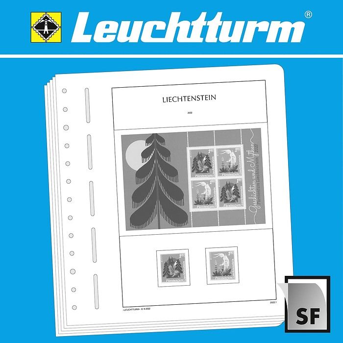 LIGHTHOUSE SF Illustrated album pages Liechtenstein 2020-2023