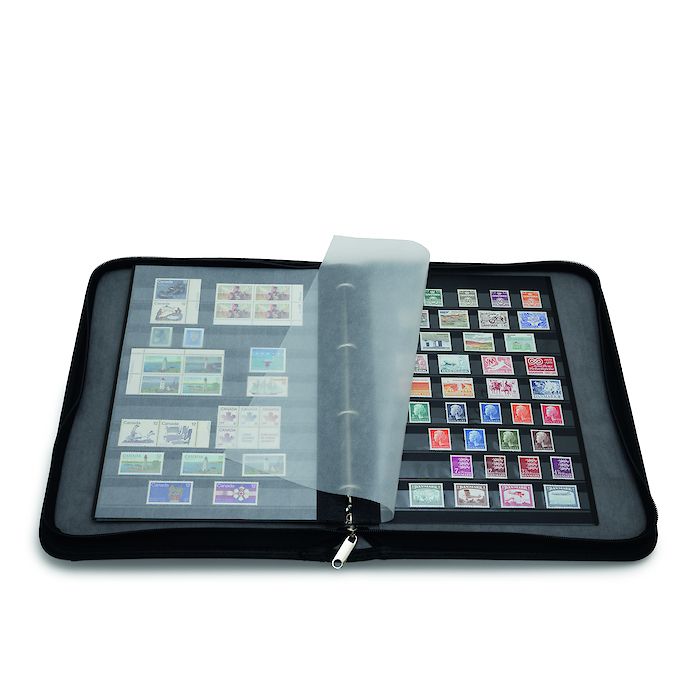 Grande Kurt ring binder, black