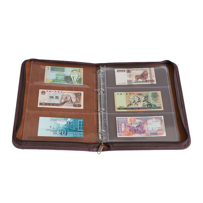 Grande Kurt ring binder, brown