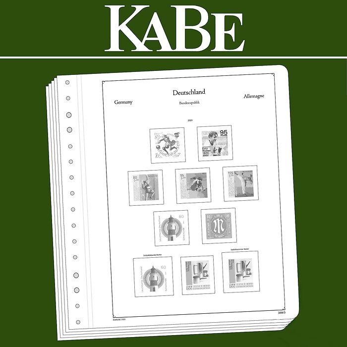 KABE OF-Illustrated album pages Federal Republic of Germany 2020-2023