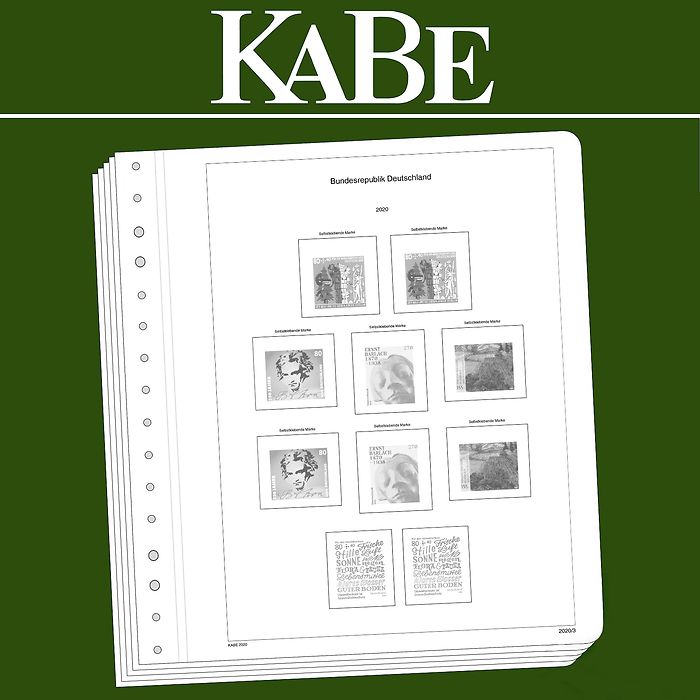 KABE OF Illustrated album pages Federal Republic of GermanyBi-Collect 2020-2021