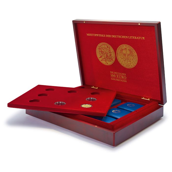 Volterra Uno - Presentation case for 8x 100 Euro gold ‘Masterpieces of German Literature’