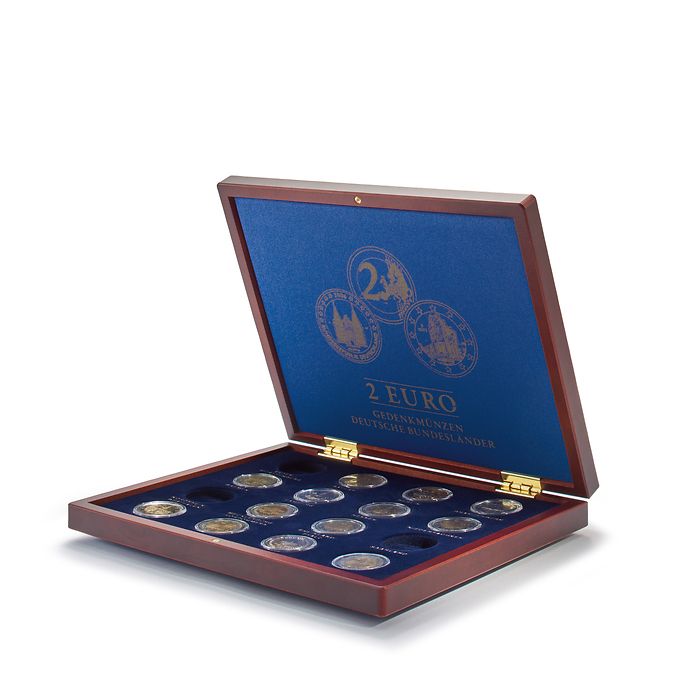 Volterra Uno - Presentation case for 16 ger. € 2 coins ‘German Federal States’ in capsules