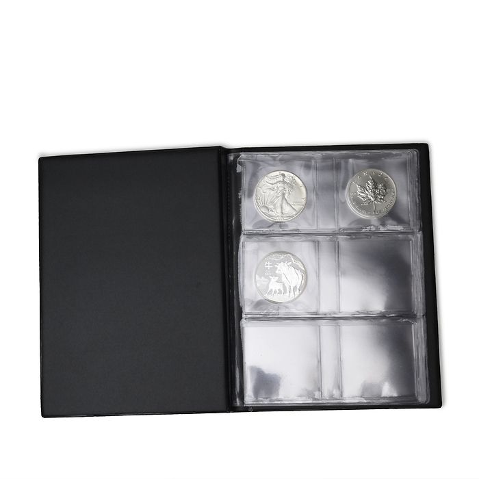 Pocket album ROUTE for 48 silver coins up to 41mm diameter, black