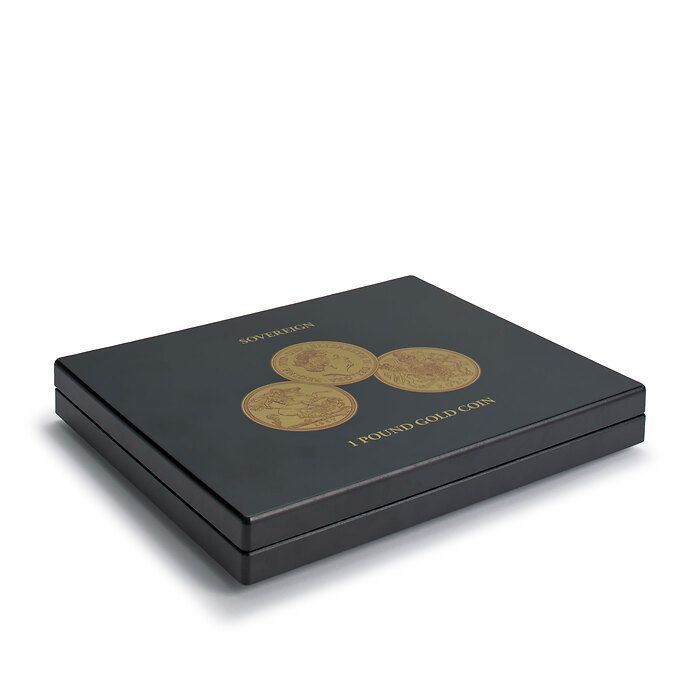 Volterra Uno - Presentation case for 12 gold coins ‘Sovereign’ in capsules