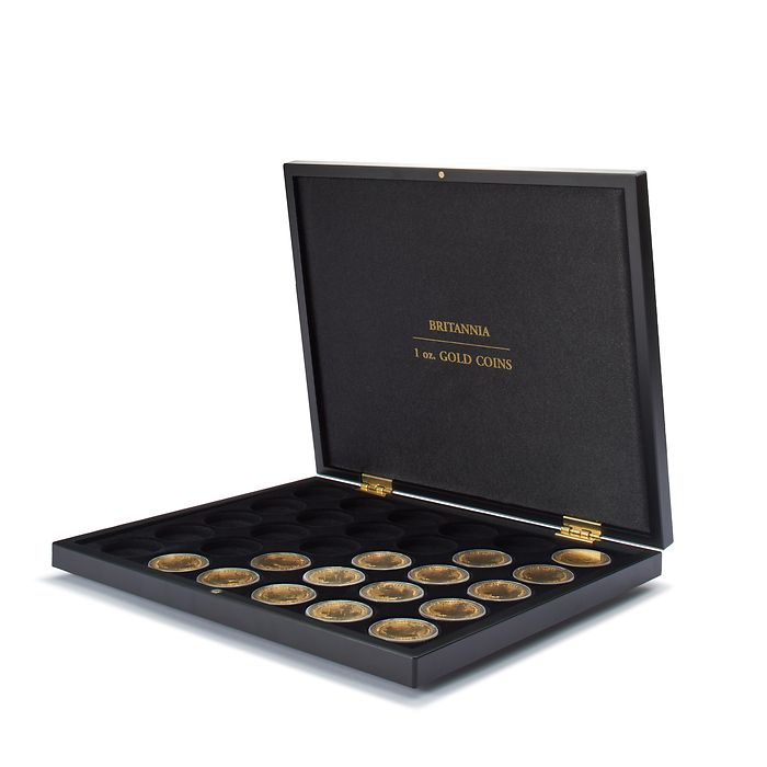 Volterra Uno - Presentation case for 30 gold coins ‘Britannia’ in capsules