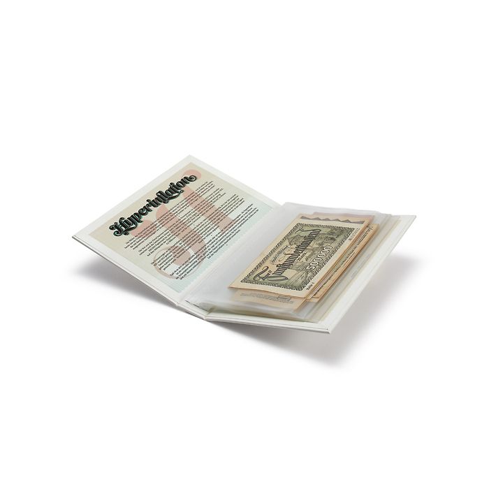 Route pocket album for 20 banknotes inflation money