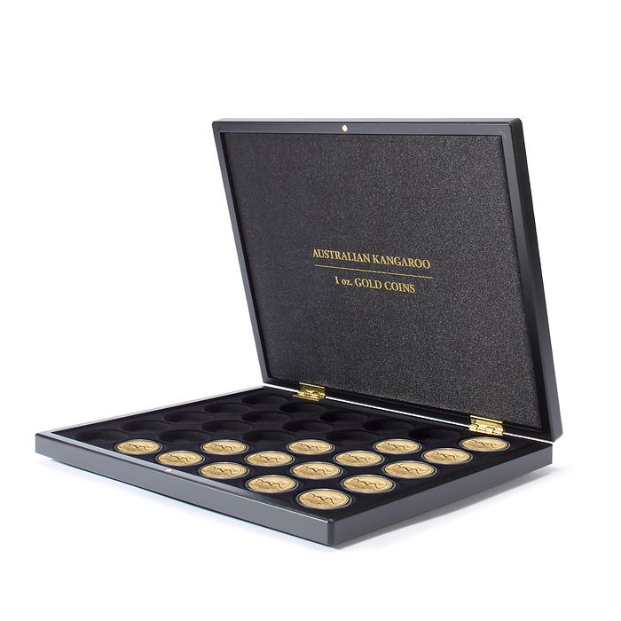 Volterra Uno - Presentation case for 30 gold coins ‘Australian Kangaroo’ in capsules