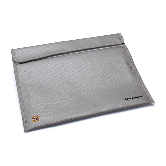 Impervius document pouch, fireproof