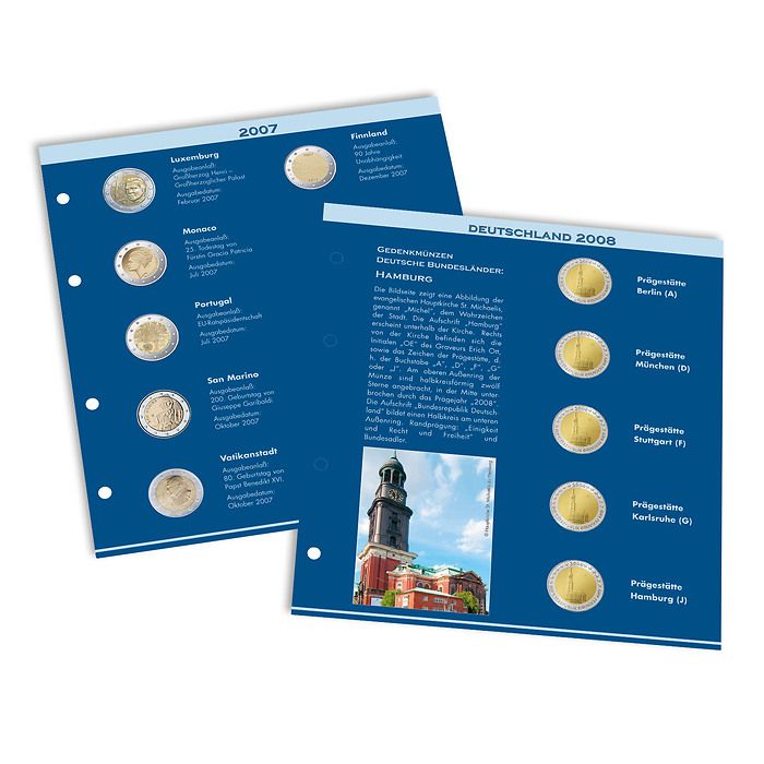 Numis Supplement 2024 for NUMIS 2 euro album, german