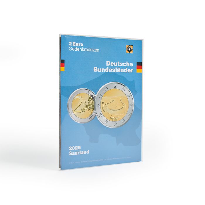 coin Card for German 2-Euro commemorative coin 2025 (Saarschleife)