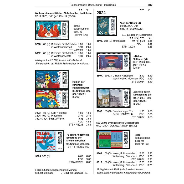 stamp catalog DNK Germany since 1849, edition 2025