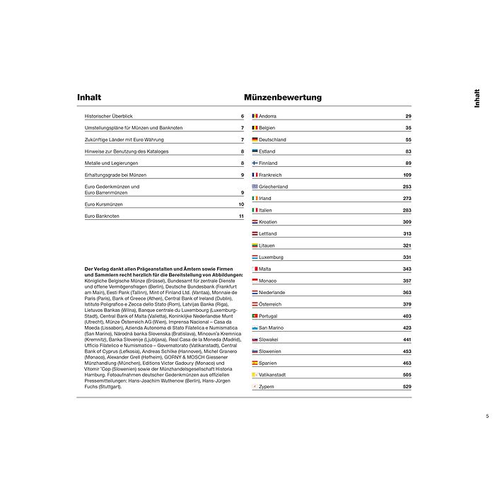 Euro Catalogue for coins and banknotes 2025, German