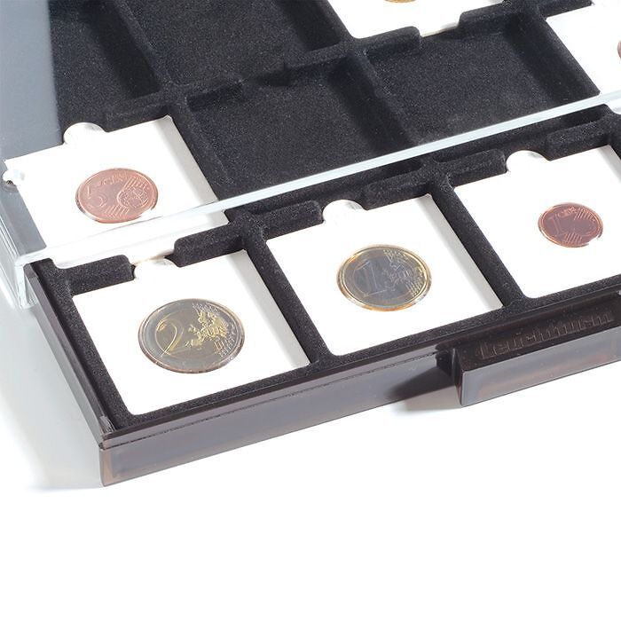 Matrix coin holders, self-adhesive